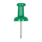 JAM Paper Push Pins, Green, 100 Pack (2242954)-100 pack