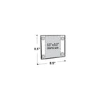 Azar Displays 8.5" x 5.5" Acrylic Sign Holder with Suction Cups, Clear, 2 Pack (106626)-Four high quality suction cups for long term holding power