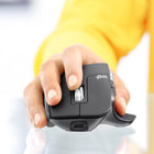 Logitech MX Master 3 Advanced Wireless Mouse - Black-Work comfortably with perfectly sculpted shape and ideally placed thumb wheel and controls