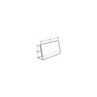 Azar Displays Horizontal Slanted, L-Shape Acrylic Sign Holder, 5" x 3.5", 10 Pack (112732)-Made from acrylic