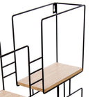 Truu Design Decorative Square Wooden Wall Shelf, 17.75 x 16 inches, Black-Design: compact size and geometrical shape with a matte-finished frame create a perfect contemporary decor piece and will be a great addition to any living room, bedroom or kitchen