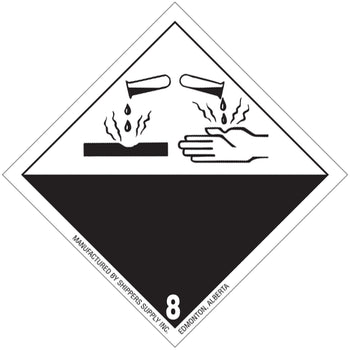 Dg8 Sticker SPC DG Label Class 8 Corrosive - 4