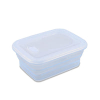 Minimal Silicone Food Storage Container - Clear - 1160ml - Set of 2-100% food grade pure silicone