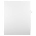 Mark Maker Legal Exhibit Index Tab White Single Tabs, 1/25th Cut, Letter Size, No Holes, Number 8, 25 Pack-White Single Tabs, 1/25th Cut