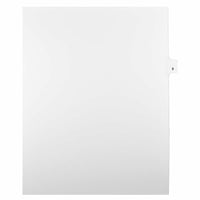 Mark Maker Legal Exhibit Index Tab White Single Tabs, 1/25th Cut, Letter Size, No Holes, Number 8, 25 Pack-White Single Tabs, 1/25th Cut