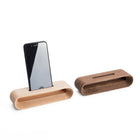 Decent Living Wooden Phone Speaker Base - Maple-Hand crafted from solid Canadian hard maple and US walnut