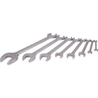Gray Tools 8 Piece SAE Open End, Mirror Chrome Wrench Set, 1/4" X 5/16"-1-1/16" X 1-1/4"-Contains Sizes: 1/4" X 5/16", 3/8" X 7/16", 1/2" X 9/16", 19/32" X 11/16", 5/8" X 3/4", 13/16" X 7/8", 15/16" X 1", 1 1/16" X 1 1/4".