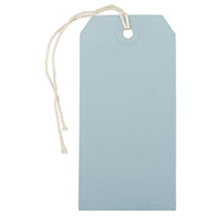 JAM Paper Gift Tags with String, Medium, 2.38 x 4.75, Baby Blue, 100 Pack (39197114B)-Baby blue