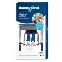 Bouncy Bands for Standard Desks, 20-28" Wide, Black Support Pipes  (BBABBDBK)-Helps high energy workers fidget without distracting others.