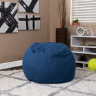 Flash Furniture Small Denim Kids Bean Bag Chair-Cotton Upholstery