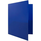 JAM Paper Plastic POP Two Pocket Folder, Blue, 12 Pack (86524dpbudg)-Paper weight: medium