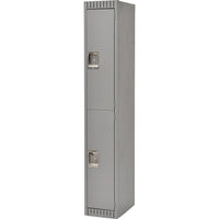Kleton Ready to Assemble Steel Lockers, 2 Tiers, Bank of: 1 (FL366)-No. of Tiers: 2