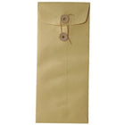 JAM Paper #10 Policy Envelopes with Button and String Tie - 4 1/8" x 9 1/2" - Stardream Metallic Gold - 25 Pack -Colour: Metallic Gold