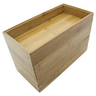 Cathay Importers Bamboo Stackable Rect Organizer 12"W x 6"D x 2"H - Natural - 4 Pack-Stackable, versatile, practical rectangular organizers