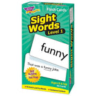 TREND enterprises Inc. Sight Words - Level 1 Skill Drill Flash Cards - 96 Pack-Target word on card front, used in a sentence on card back. Excellent aid for English-learners.