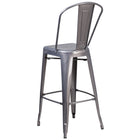 Flash Furniture 30" High Clear Coated Indoor Barstool with Back-Drain Holes in Seat