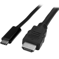 StarTech USB-C to HDMI Adapter Cable, 6.6 ft, 4K at 30 Hz (CDP2HDMM2MB)-Reduce clutter with a compact 6.6 ft adapter cable