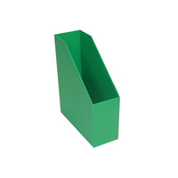 Romanoff Plastic Magazine File, Green, 3 Pack (ROM77705)-Made of sturdy, durable plastic