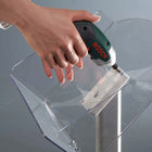 SECO Decorative Brochure Stand, Portrait-Optimized for the perfect height and angle for client/customer uses