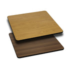 Flash Furniture 24" Square Table Top with Natural or Walnut Reversible Laminate Top-Restaurant or Banquet Table