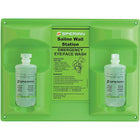 Honeywell 32 oz Saline Eyewash Wall Station - Double - 2 Pack-Language Trilingual