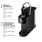Keurig K-Slim Single Serve K-Cup Pod Coffee Maker - With MultiStream Technology - Black-Travel mug friendly: removable drip tray accommodates travel mugs and holds a full accidental brew for easy clean-up.