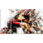 Designart Wrestling in Action Canvas Art Print, (PT2555-271)-Print