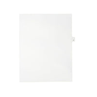 Mark Maker Legal Exhibit Index Tab White Single Tabs, 1/26th Cut, Letter Size, No Holes, Letter J, 25 Pack-White Single Tabs, 1/26th Cut