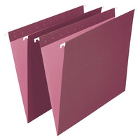 Staples Burgundy Hanging File Folders - Letter Size - 25 Pack-Letter size