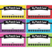 Teacher Created Resources Polka Dots Punch Cards, 360 Pack-Punch cards are great for rewarding students completing tasks and achieving goals.
