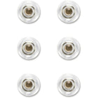 Quartet Rare Earth High Power Glass Board Magnets - 6 Pack-These large, rare earth magnets are extremely strong and able to securely hold a number of items on the surface of any magnetic whiteboard