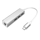 Speedex USB C to Ethernet Adapter with Type C, 3 Ports USB 2.0 HUB, RJ-45 Network Card Lan Adapter-3 Ports USB 2.0 Hub, RJ-45 lan port