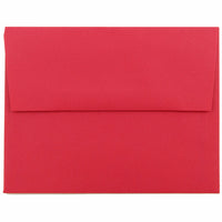 JAM Paper A2 Invitation Envelopes, 4.38 x 5.75, Brite Hue Red Recycled, 250 Pack (15845H)-Red recycled envelope