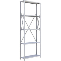 Metalware RK427 Boltless Shelving Unit, 5-Shelves, 36" x 18" x 100", Light Grey-Adjustable shelving system that provides high strength, yet economical storage capacity for your needs