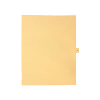 Mark Maker Legal Exhibit Index Tab Buff Single Tabs, 1/15th Cut, Letter Size, No Holes, Letter H, 25 Pack-Buff Single Tabs, 1/15th Cut