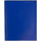 JAM Paper Plastic POP Two Pocket Clasp School Folders with Prong Clip Fasteners, Deep Blue, 96 Pack (313525335D)-5