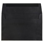 JAM Paper A7 Invitation Envelopes, 5.25 x 7.25, Black Linen Recycled , 250 Pack (V01205H)-Blank interior for personalized message