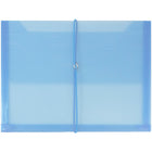 JAM Paper Plastic Envelopes with Elastic Band - 9.75" x 11.75" - Assorted Colours - 6 Pack -Quantity: 12 per pack