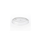 Polar Plastiques XL Polystyrene Flat Lid With Straw Slot, Clear, 1000 Pack-Lid type: Flat lid