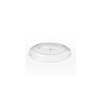 Polar Plastiques XL Polystyrene Flat Lid With Straw Slot, Clear, 1000 Pack-Lid type: Flat lid