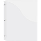 Winnable Poly Slant Binder Pockets, Clear, 5 Pack-Holds up to 50 sheets per pocket