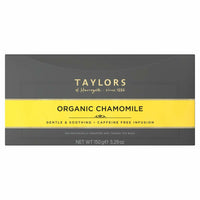 Taylors of Harrogate Organic Chamomile Tea - 250g - 100 Pack-Soothing taste, delicate aroma and naturally caffeine free