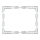 St. James Premium Weight Certificates, Jazz Design, Silver Foil, White, 15 Pack-Premium 65lb white certificates