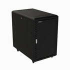 StarTech 18U 32" Deep Server Rack Cabinet with Casters and Leveling Feet-Server rack cabinet w/all metal 4 post cabinet design w/ 18U adjustable depth / casters / leveling feet / removable locking sides/doors
