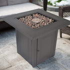Legacy 28" Square Fire Pit - Matte Black Finish-This table blasts out 50,000 of BTU's which provides a great deal of warmth to any space