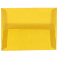 JAM Paper 4bar A1 Envelopes, 3.63 x 5 1/8, Gold Translucent Vellum, 50 Pack (1591606I)-Gold translucent envelope