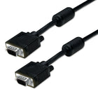 VGA Coax Cable 15pin MM, 150ft, Black, (6736)-Ferrite core moulded hoods