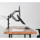 Uplite Dual Monitor Mount Arm Pole Height Adjustable Stand for Two Screens 17" - 32"-Easy Installation -  Mounting your monitor is a simple process with detachable VESA plates. We provide all the necessary tools and hardware for easy assembly