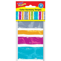 TREND enterprises Inc. Harmony Stripes Bolder Borders - 11 Pack-Decorative precut paper border for displays and crafts