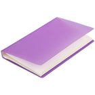 JAM Paper 72-Card Capacity Business Card Book - 4" x 7-1/4" - Purple-Colour: Purple